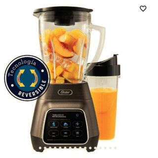 Licuadora Oster® programas automáticos con tecnología reversible, pantalla táctil y vaso BLend-N-Go BLSTPYG1312XBG