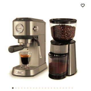 Kit Cafetera compacta de espresso Oster® BVSTEM7200 y Molinillo de café Oster® con 18 ajustes