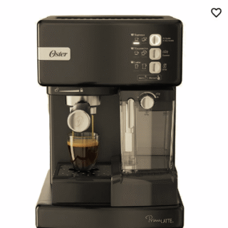 Cafetera automática de espresso negro metálico Oster® PrimaLatte™ BVSTEM6603B