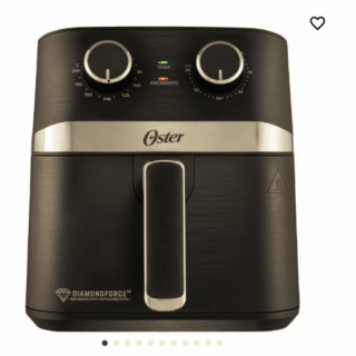 Oster® Freidora de Aire Manual, Recubrimiento Oster® DiamondForce, 4L de Capacidad, con Controles de Tiempo y Temperatura, CKSTAF401MDF