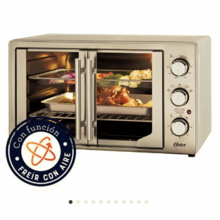 Horno Oster® extra grande puertas estilo francés con freidora de aire y recubrimiento interno antiadherente TSSTTVFDMAFNS