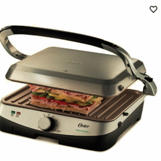 Parrilla y Panini Oster® revestimiento Bioceramic® CKSTPA4881