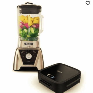Kit Licuadora Xpert Series™ niquelada con control de textura y un Blend N Go BLST3BCPG y Sandwichera Oster® compacta con platos hondos CKSTSM400