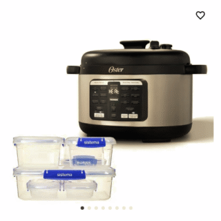 Kit Multi-olla rápida ovalada de 5.7L con 15 funciones CKSTPCECOV57 y Pack Herméticos Sistema® Klip it Plus 6 unidades