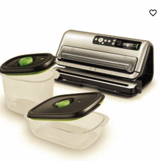 Kit Sellador al vacío FoodSaver® + Contenedor FoodSaver® con Marinador de 2.3 litros + Contenedor FoodSaver® con Marinador de 1.8 litros