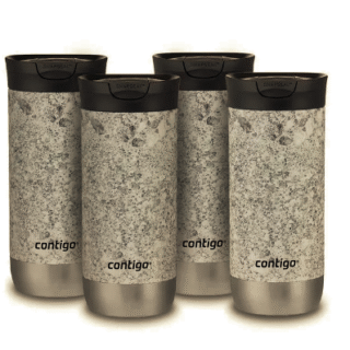 Kit 4 Mug Contigo Huron Couture Speckled Slate 473ml