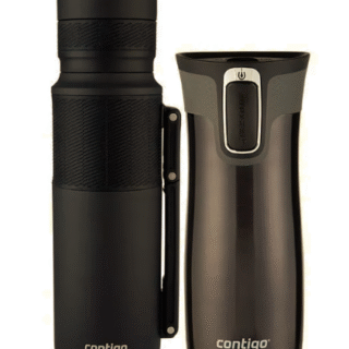 Kit Mug Contigo West Loop Black 473 ml y Termo Contigo Black 1200ml