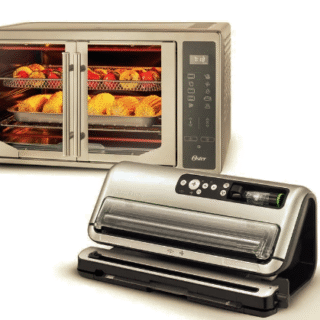 Kit Horno digital con freidora de aire 42L y puertas francesas TSSTTVFDDAFNS y Sellador al vacío FoodSaver® FFS006X01